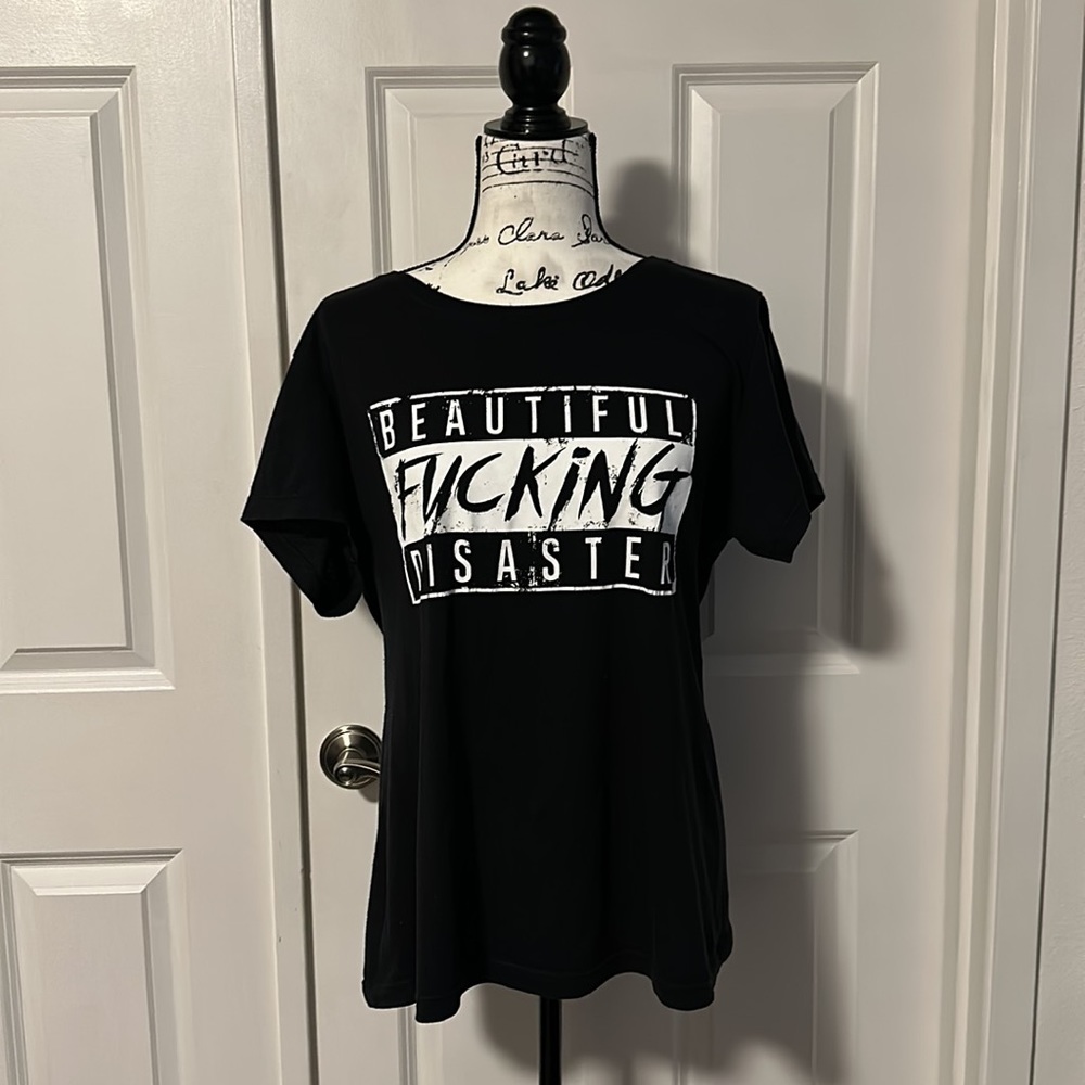 Distressed Beautiful Disaster T-shirt